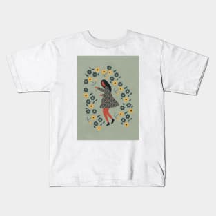 Woman Floral - Garden Botanical Kids T-Shirt